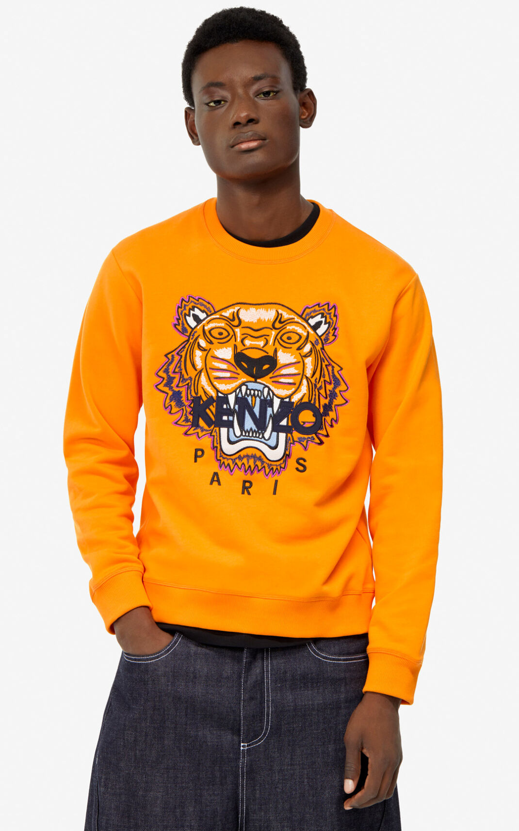 Kenzo Tiger Sweater Heren Oranje | 63987DWHX